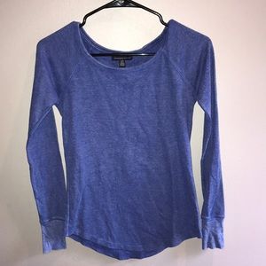 XS blue long sleeve tee from AEO